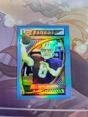 1994 Topps Finest Refractor #202 Troy Aikman  - Image 1 of 2