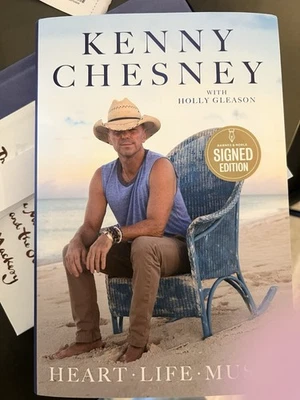 SIGNED Kenny Chesney Autographed Book - Heart Life Music (1st/1st HC, 2025 - Image 1 of 2