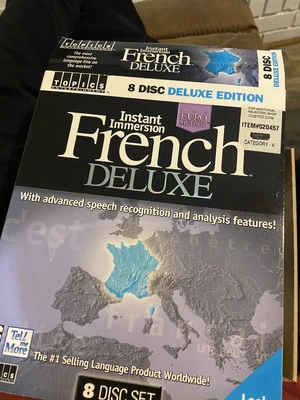 Instant Immersion French Deluxe v 2.0 by Topics Entertainment 8 CDs LEARN FRENCH - Image 1 of 4