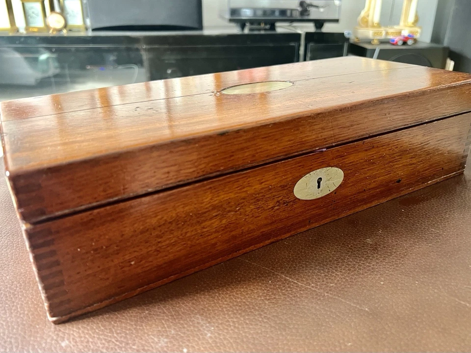 Antiguo juego de instrumentos de dibujo victoriano Stanley Architects dibujante en caja Foto 1 de 4