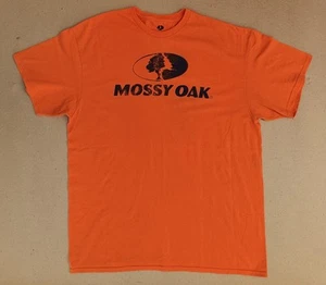 Mossy Oak T Shirt Mens Size XL Orange Outdoor Hunting Safety Activewear - Picture 1 of 5
