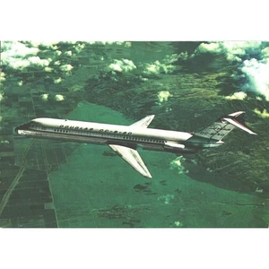 Postkarte Flugzeug Douglas DC B 40 Jet Chrom 6"x4 - Bild 1 von 3