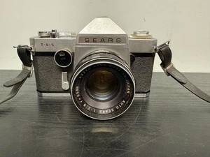 Película SLR Sears TLS 35 mm plateada/negro cuerpo de cámara con lente de 55 mm - Imagen 1 de 8