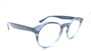 Rayban RB2180V 5572 Blue Marble Unisex Round Full Rim Eyeglasses 47mm - Picture 1 of 6