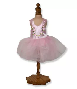 Rosa Ballerina Set 2-teiliges Set mit Ballerinasuhen passt 18 Zoll amerikanische Mädchenpuppen - Bild 1 von 2