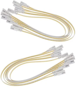 10X 3 pin LED 20cm T5, T8 Led Tube Integrated Fixture Connector Coupler 10pcs 8" - Picture 1 of 9