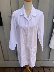 Women's 1st Quality META Fundamentals White Long Lab Coat Sz.S - Picture 1 of 7