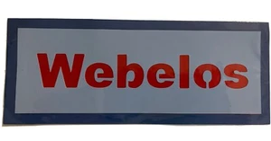 Webelos Boyscout Paper piece die cut handmade for scrapbooking  - Imagen 1 de 4