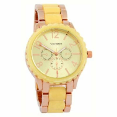 全新 Vernier VNR11162RG 女士双色骨链玫瑰金计时腕表 — 第 1/2 张图片