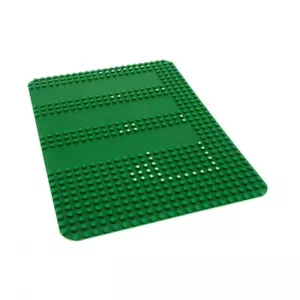 1x Lego Bau Platte 24x32 grün Punkte Markierung Ecken abgerundet 355 915px1 - Bild 1 von 1