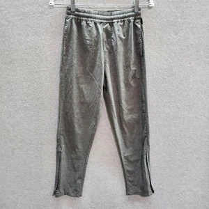Jordan Boys Activewear Pants Medium Gray Windbreaker Tapered Zipper Ankle - Picture 1 of 9