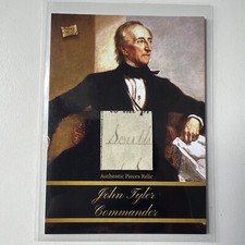 John Tyler Authentic Handwritten Relic Card “South” 2020 Pieces of the Past
