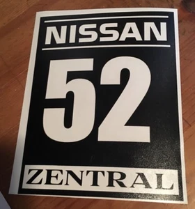 Single Color Customized Track Numbers Vinyl Decal Sticker Autocross Race - Bild 1 von 2