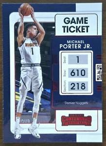 Michael Porter Jr. 2021-22 Contenders Game Ticket Red #48 Denver Nuggets - Picture 1 of 2