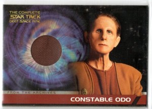 THE COMPLETE STAR TREK DEEP SPACE NINE CC5 ODO COSTUME RELIC ALBUM EXCLUSIVE
