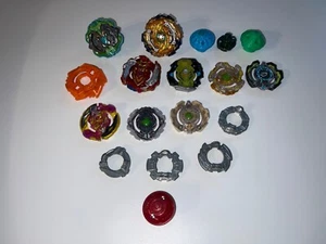 Lot of 17 Beyblade Parts & Accessories Burst Starter Hercules Fafnier Cho-Z - Picture 1 of 4