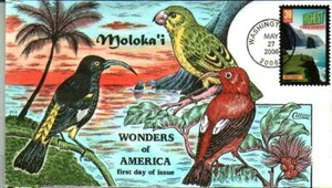 COLLINS HAND PAINTED 4034 Tallest Sea Cliffs Moloka'i - Picture 1 of 1