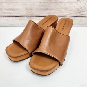 NEW Women’s Lucky Brand Fineena Leather Heel Size 9.5 Sandal Shoe - Picture 1 of 10