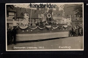 Frodsham, Barco Carnaval Flotador en el Carnaval 1925 - Postal fotográfica real - Imagen 1 de 1