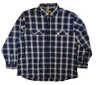 Vandisi Fr Shirt Flame Resistant Shirt Blue Plaid Flannel 3Xl Cat2-2112 Men's