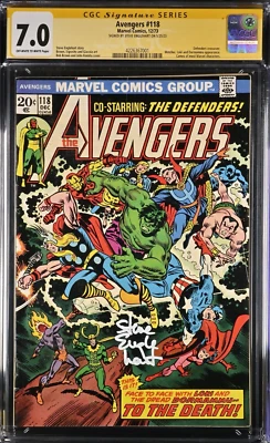 AVENGERS #118 - 12/73 - CGC SIGNATURE SERIES SIGNED BY STEVE ENGLEHART - CGC 7.0 - Image 1 of 2