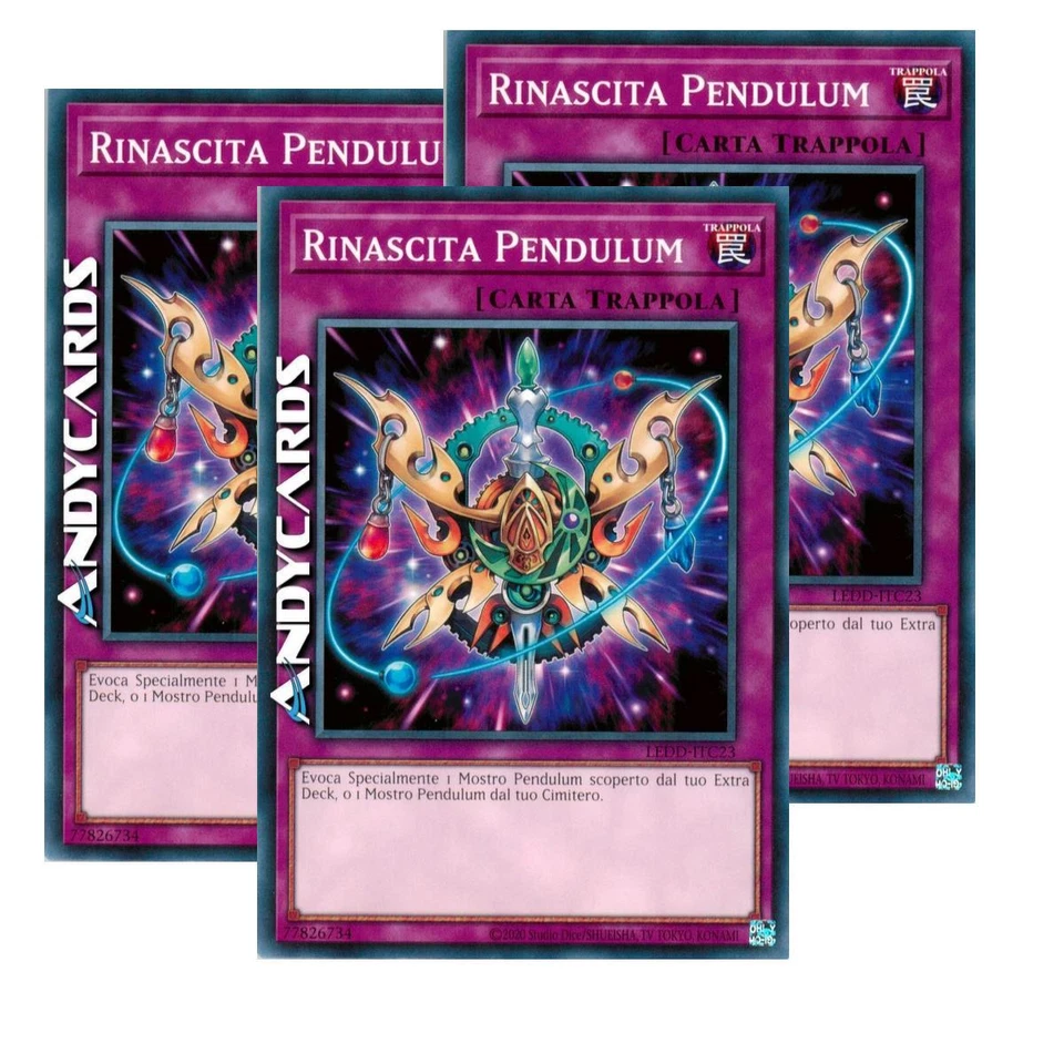3x RINASCITA PENDULUM • (Pendulum Reborn) • Comune • LEDD ITC23 • Unl • Yugioh! - Immagine 1 di 1