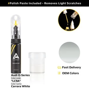 Touch up Paint for Audi Q Series Code: LC9A Carrara White OEM Quality - Picture 1 of 10