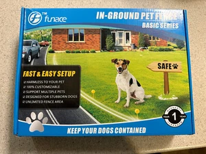 Funace In Ground Pet Fence System, 1 Collar 1000 ft Basic Series. 10LBS+ DOGS - Picture 1 of 5