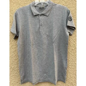Youth Large Polo Grey Golf Logo on sleeve NWOT - Picture 1 of 6