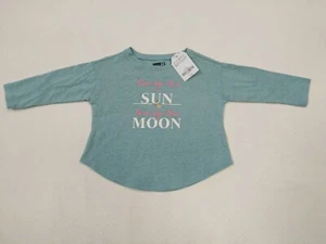 Crazy 8 Girls Blue LS Shirt Live by the Sun Love by the Moon 6-12 Months - Picture 1 of 6