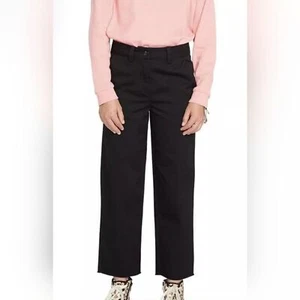 Volcom Girls Whatwhat Chino Pants Black - Picture 1 of 8