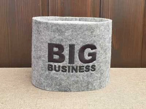 #914 Banderole »BIG BUSINESS« Toilettenpapier Klopapier Klorollen Filz - Picture 1 of 6