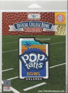2024 Pop Tarts Bowl Patch Miami vs Iowa State Official NCAA Jersey Logo Pkg - Picture 1 of 1