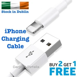 iPhone Charger Cable High Quality Fast Charging Fits Apple iPhone 5 onwards - Imagen 1 de 4