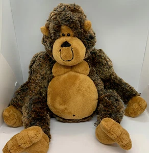 GUND GARSTANG Brown Gorilla 13" Plush #31058 Ape Stuffed Animal Bean Bag - Imagen 1 de 5