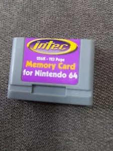 Intec memory Card for Nintendo 64 256k-123 page. A6 - Picture 1 of 3