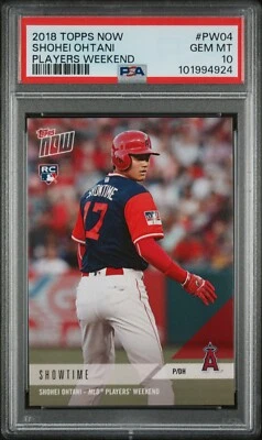 Shohei Ohtani 2018 Topps Now Players Weekend #PW-04 RC /1643 PSA 10 Pop 182 4924 - Image 1 of 2