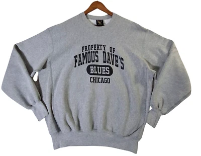 De Colección Famosa Dave's Blues Chicago Soffe Polar Sudadera Hombres XL Gris Años 90 Hecha en EE. UU. Foto 1 de 4