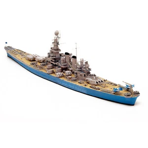DIY 1:400 USS North Carolina BB-55 Paper Model Set Battleship Paper Model Ship - Picture 1 of 9