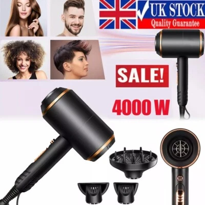 New 4000W Professional Fast Dry Dryer Ionic Hair Dryer for Curly Straight Hair