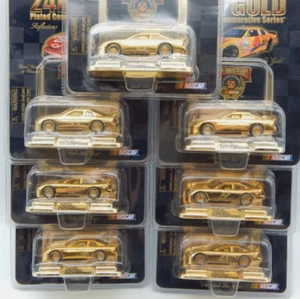 Racing Champions 24K Gold 50th Anniv Nascar  1:64 Scale DieCast SET OF 7(RTC287) - Picture 1 of 13