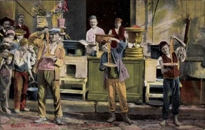 Ak Napoli Neapel Campania, Mangiatori di maccheroni - 4897090 - Picture 1 of 2