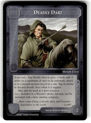 Middle Earth CCG MECCG Promo Card - Deadly Dart - Image 1 of 4