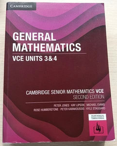 Cambridge General Mathematics VCE Units 3 & 4 Second Edition - Picture 1 of 3