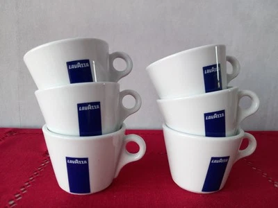 6 Tasses Cappuccino Café LAVAZZA  / Tasse Bistrot  - Photo 1/4