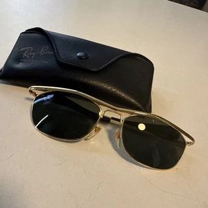 De colección B&L RAY BAN Copia OLYMPIAN DELUXE EE. UU. DORADO 4 3/4 ''EASY RYDER'' + ESTUCHE - Imagen 1 de 11