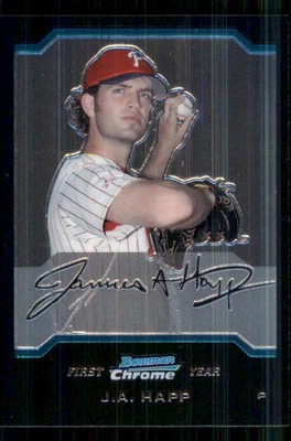 2004 Bowman Chrome Draft #BDP77 J.A. Happ RC - Image 1 of 2