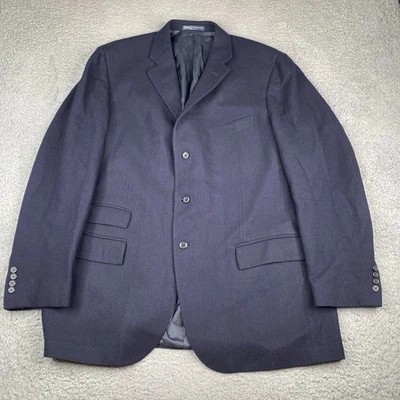 Blazer Polo Ralph Lauren Hombres 46L Azul Lana Cachemira Abrigo Deportivo Chaqueta Hecho en Italia Foto 1 de 4