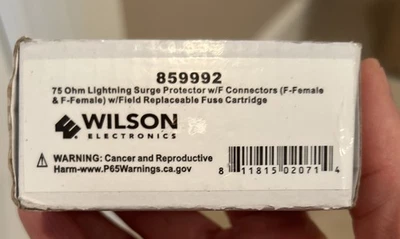 WILSON ELECTRONICS 75 Ohm Lightning Surge Protector 859992 - Image 1 of 4