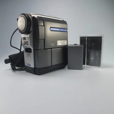 JVC GR-DVX707EK Handheld MiniDV Camcorder Silver Tested - Image 1 of 4